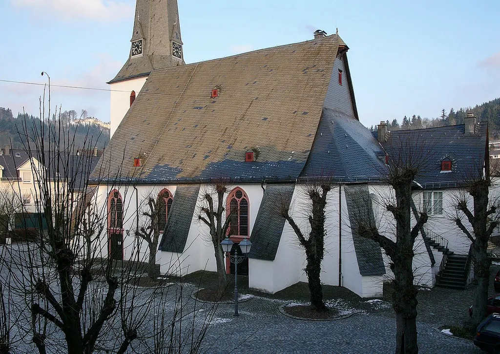 Bad Laasphe, historischer Stadtkern, Stadtkirche aus dem 13. Jahrhundert