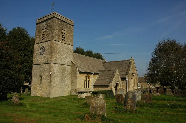 Church of England parish church of the Holy Trinity, Ascott-under-Wychwood, Oxfordshire: view from the southwest.