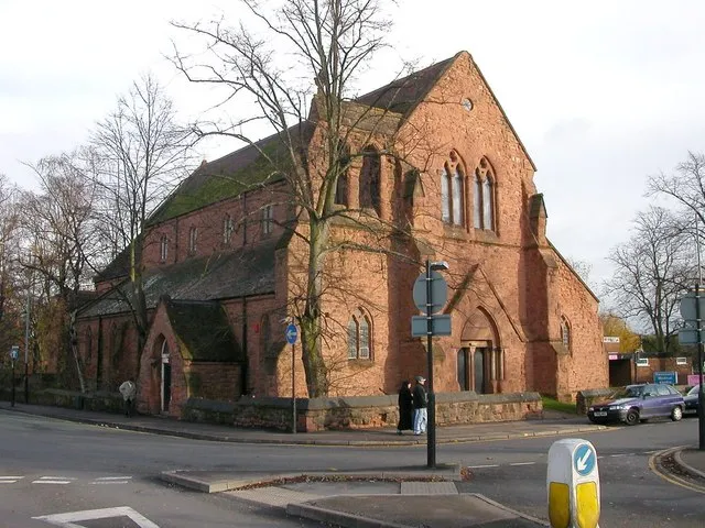 Former parish church of St Mark, on the corner of Stoney Stanton Road and Bird Street, Coventry, England. It was built in 1869 and made redundant in 1973. It was then part of Coventry and Warwickshire Hospital until 2006.