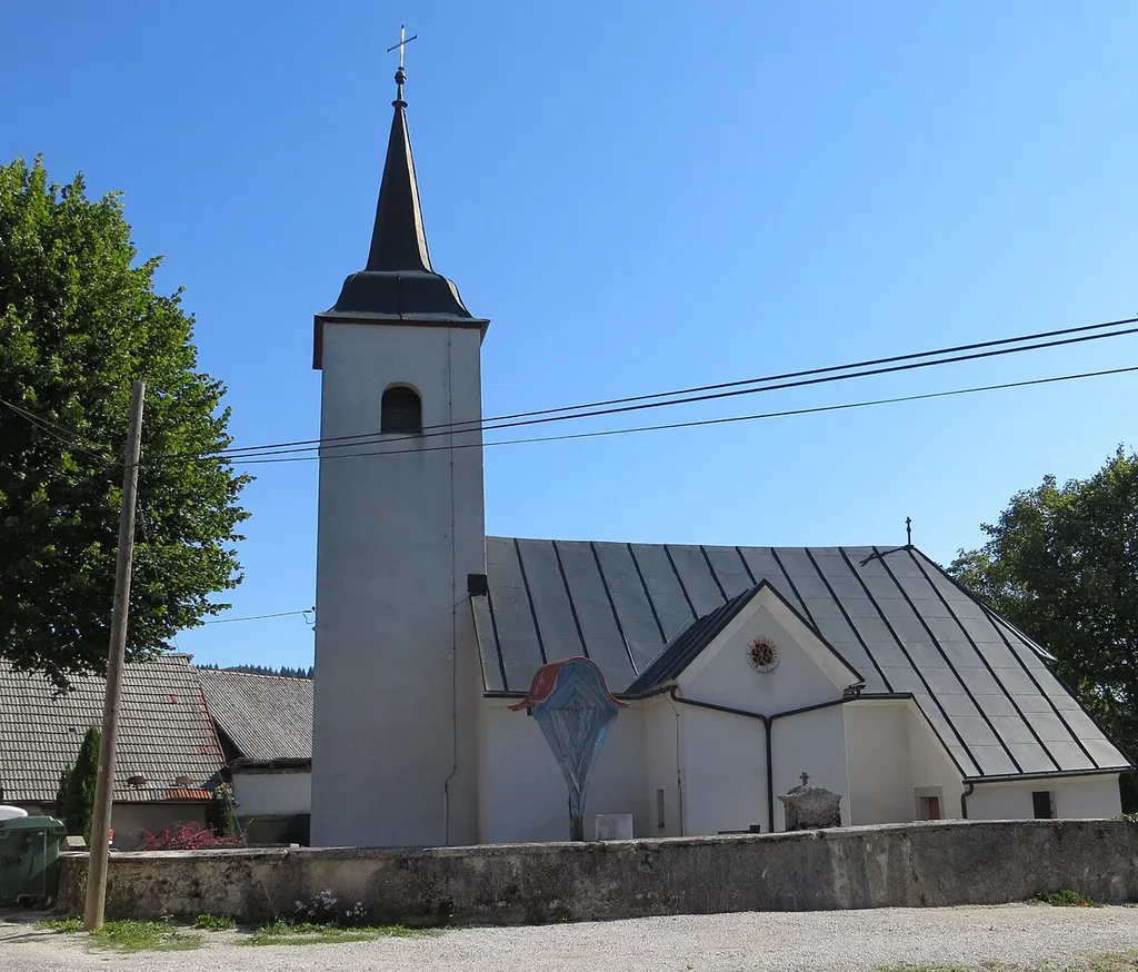 Saint Andrew's Church in Gorenje Otave, Municipality of Cerknica, Slovenia