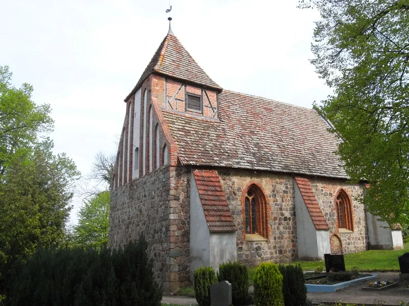 Church in Badendiek, district Güstrow, Mecklenburg-Vorpommern, Germany