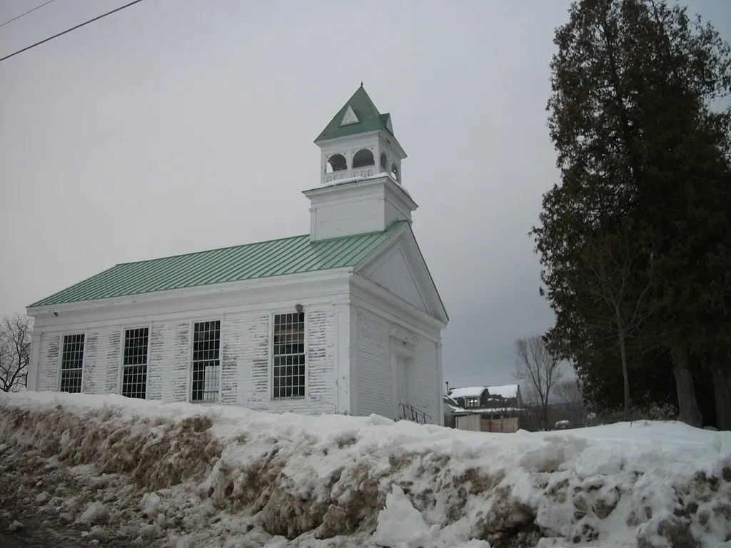 Union Church, New Haven Mills, Vermont This is an image of a place or building that is listed on the National Register of Historic Places in the United States of America. Its reference number is 00000829 (Wikidata).