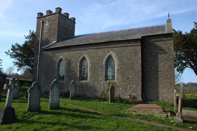 Parish church of St John the Baptist, Newton , Golden Valley, Herefordshire, seen from the southeast