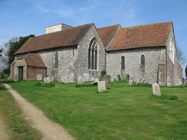 St Mary's church, Stelling Evidence suggests that there has been a place of worship on this site for at least 1500 years. The building you see today was dedicated in 1130 AD. It was extensively altered and added to in the 13th and 14th centuries. A commentary speaks of magnificent stained glass in the 15th century. In 1792 the interior was fundamentally modified in a non-conformist style giving the layout you see today: pews facing the pulpit, a gallery, and almost no stained glass. Taken from the web site http://www.stelling-minnis.co.uk/church-stmarystelling.htm