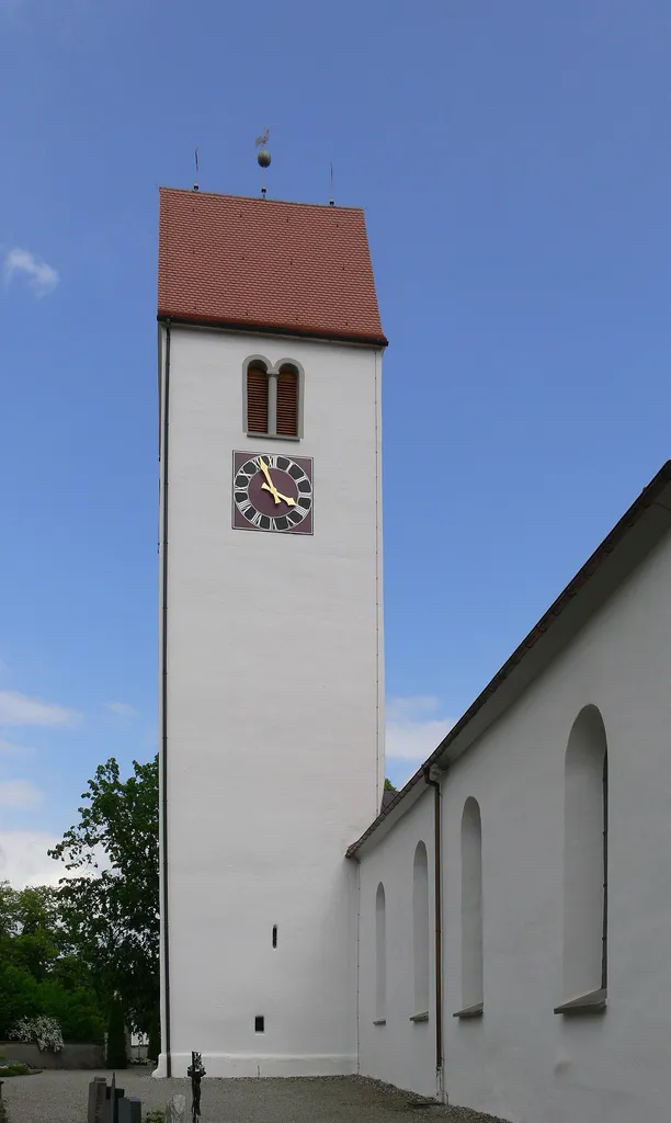 Pfarrkirche St. Petrus und Magnus, Waltershofen, Gemeinde Kißlegg, Landkreis Ravensburg Turm