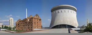 The panorama in the Volgograd Panorama Museum