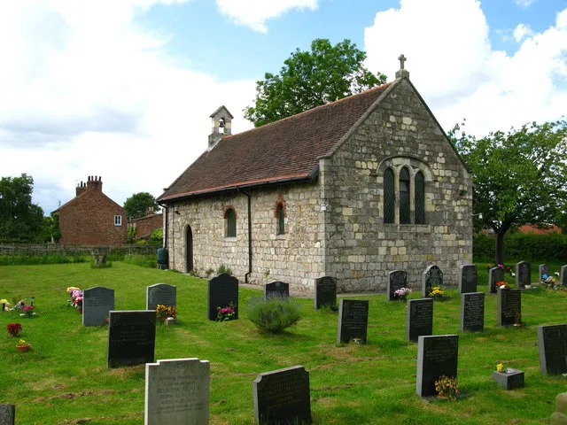 St James, Murton Described as in ruins between 1853 and 1910 but restored sometime before 1952. An external font is located in front of the door.