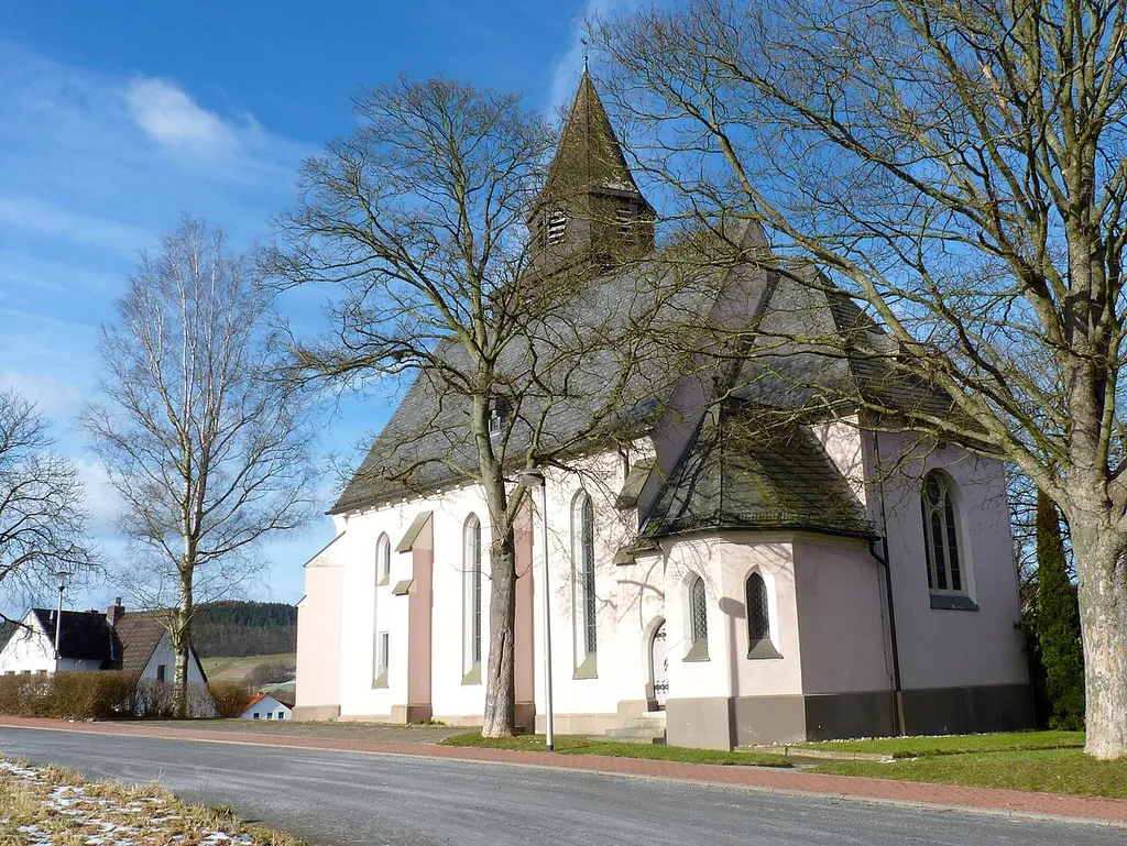 Evangelische Kirche in Wölfershausen, Heringen (Werra), Hessen, Baujahr 1927