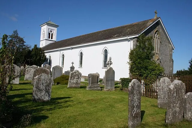 Church and Graveyard Church and graveyard at Cuffesgrange near the N76.