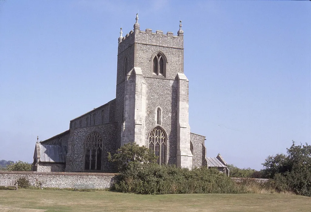 Wiveton church, Norfolk, England, in 1981