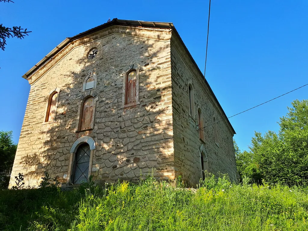 View of the St. Petka Church in the village Grešnica