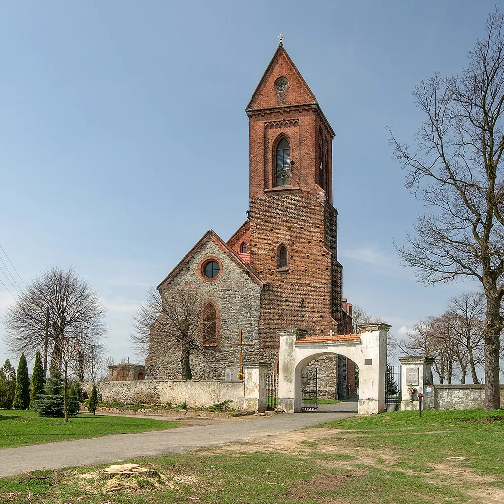 Brzezimierz, kościół par. p.w. św. Piotra, ob. fil. p.w. Krzyża Św., XV, 1879-1880