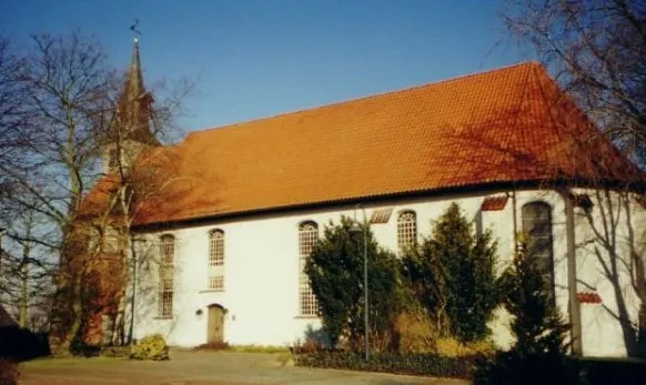 The Evangelical Lutheran St. Margaret Church in Stotel (a locality of Loxstedt), Lower Saxony, Germany.