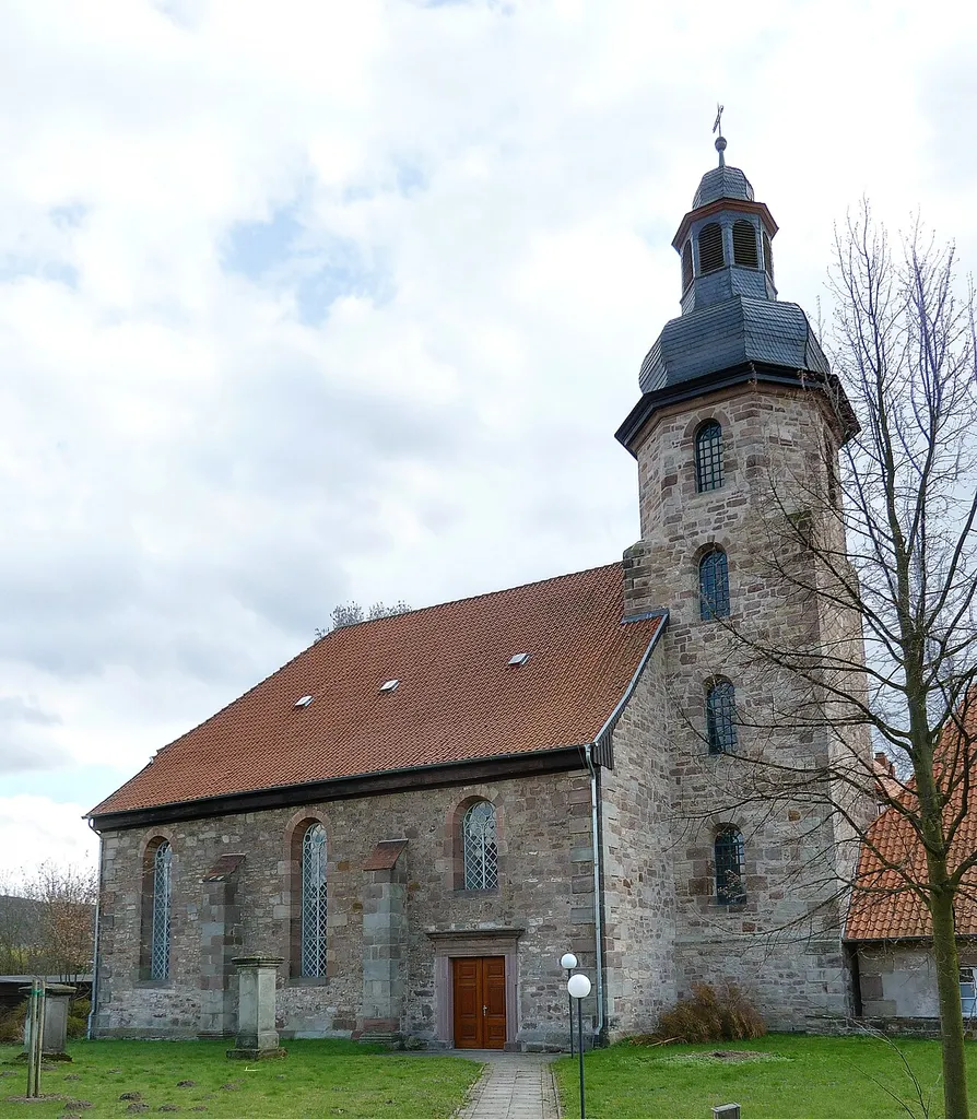 Ehem. Klosterkirche Marienstein in Nörten-Hardenberg, Landkreis Northeim, Südniedersachsen. Ev.-luth. Barockkirche mit romanischer Krypta