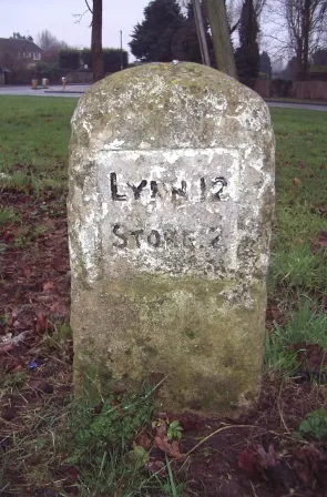 Old Milestone by Church Road, Wereham