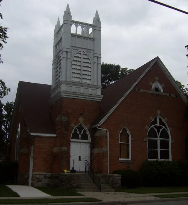 Richmond Community Theater in Richmond, Macomb County, Michigan, formerly a church.
