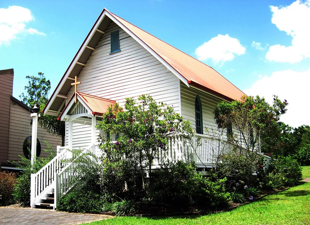 Old St Mark's Anglican Church situated along Winnetts Road at Slacks Creek / Daisy Hill, Queensland, Australia.