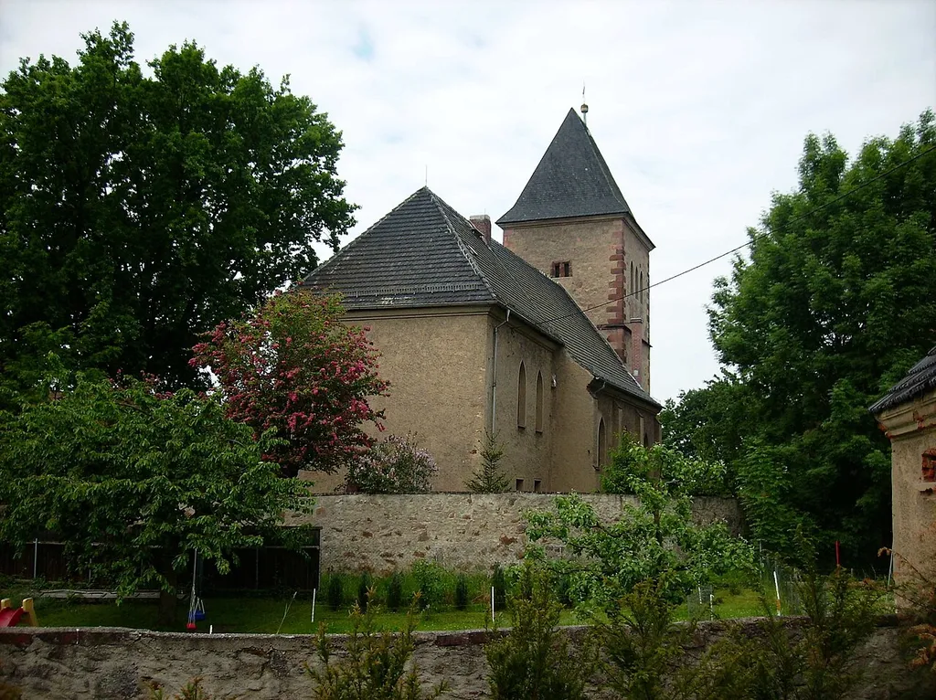 Church of the village of Lohma an der Leina (Langenleuba-Niederhain, district of Altenburger Land, Thuringia)