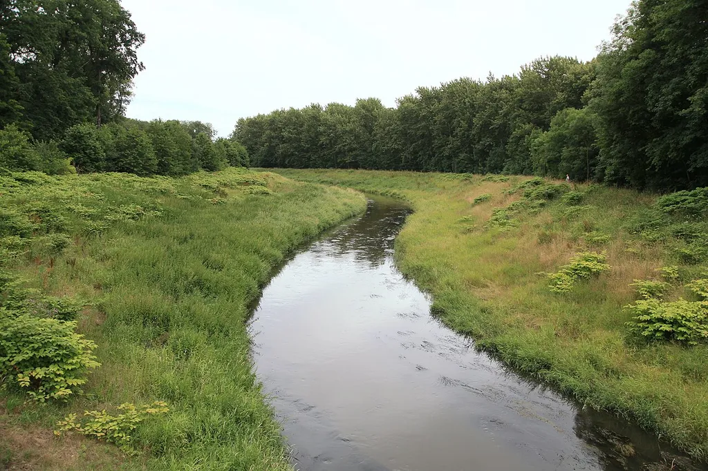 Die Nahle vor dem NSG Burgaue in Leipzig
