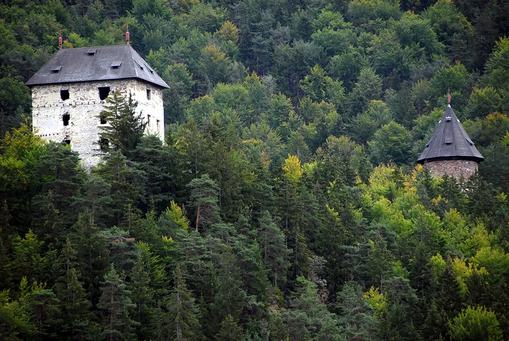 Castle ruins of Weissenegg, Ruden, Carinthia, Austria This media shows the protected monument with ObjektID 34777 in Austria. (Commons, de, Wikidata)