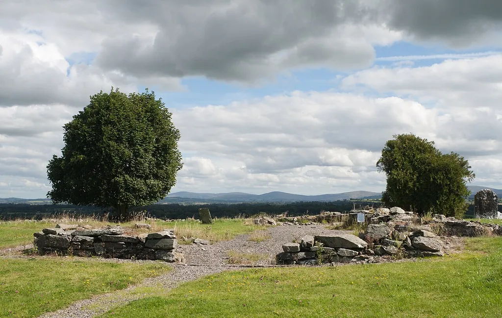 Remainings of the church, looking east.