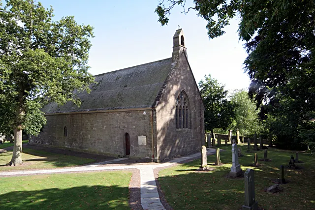 Fowlis Church, Angus, Scotland. Situated in the village of Fowlis, western side of grid square, north west aspect of the Church.