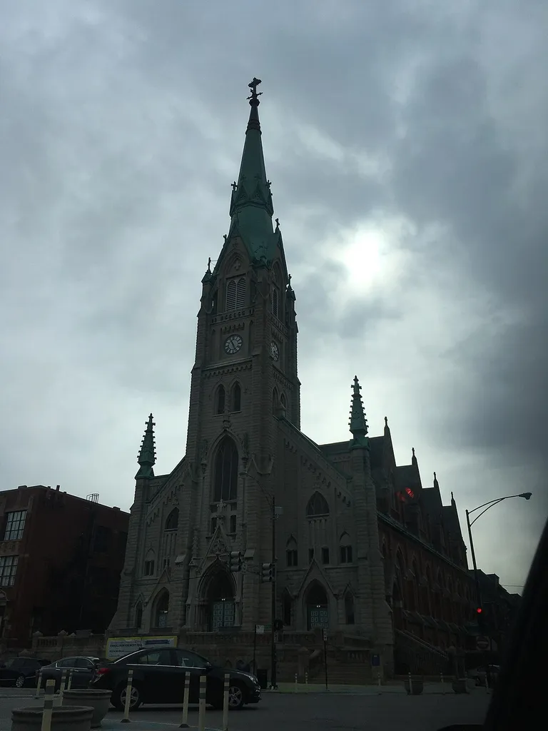 Built in 1882, the church you see here was finished in 1897. Still standing today, it is a school and holy place. Stunning on the inside, yet the outside is just as beautiful. Representing God right in the heart of the Chicago neighborhood of Lakeview.