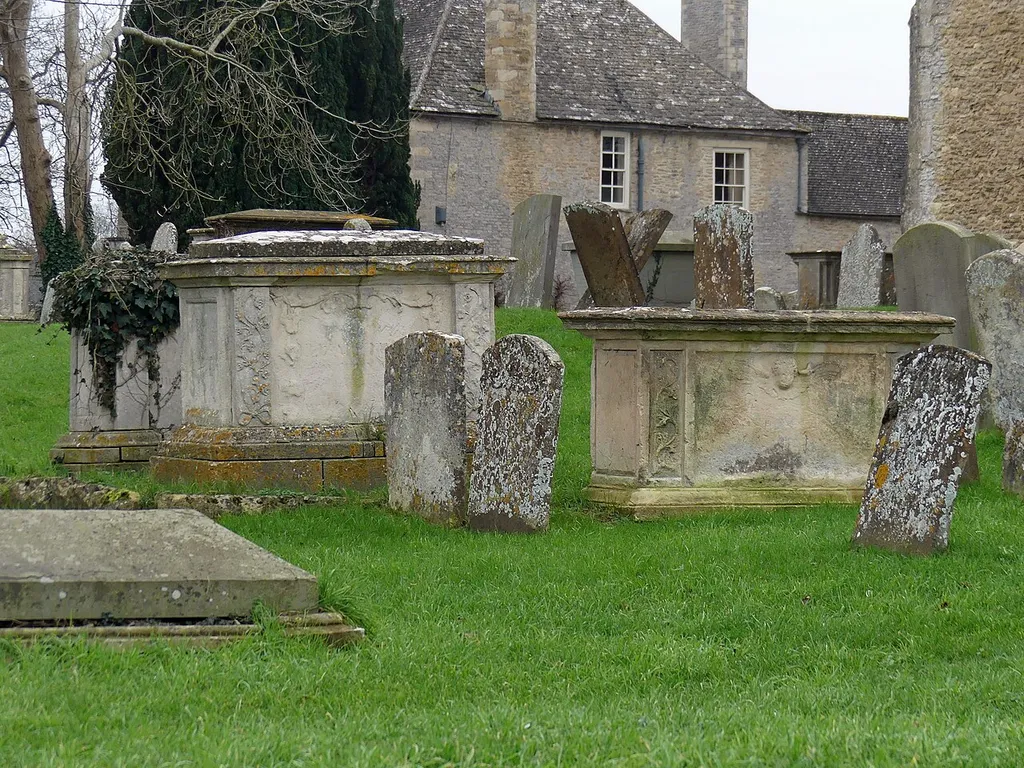 Grade II listed chest tombs in the churchyard of St Mary the Virgin Church, Bampton. Listed as "Group of 3 chest tombs, 2 to Arnatt family, in churchyard of St Mary's, circa 15 metres to east of north vestry". .mw-parser-output .messagebox{margin:4px 0;width:auto;border-collapse:collapse;border:2px solid var(--border-color-progressive,#6485d1);background-color:var(--background-color-neutral-subtle,#fbfcff);color:var(--color-base,#202122);box-sizing:border-box;border-inline-start-width:8px}.mw-parser-output .messagebox.mbox-small{font-size:88%;line-height:1.25em}.mw-parser-output .mbox-warning,.mw-parser-output .mbox-speedy{border:2px solid var(--border-color-error,#b22222);background:var(--background-color-error-subtle,#ffdbdb);border-inline-start-width:8px}.mw-parser-output .mbox-serious,.mw-parser-output .mbox-delete,.mw-parser-output .mbox-stop{border:2px solid var(--border-color-error,#b22222);border-inline-start-width:8px}.mw-parser-output .mbox-issue,.mw-parser-output .mbox-content{border:2px solid #f28500;background:var(--background-color-warning-subtle,#ffe);border-inline-start-width:8px}.mw-parser-output .mbox-query,.mw-parser-output .mbox-style{border:2px solid #f4c430;background:var(--background-color-warning-subtle,#ffe);border-inline-start-width:8px}.mw-parser-output .mbox-shit{border:2px solid #960;border-inline-start-width:8px}.mw-parser-output .mbox-license{border:2px solid #88a;border-inline-start-width:initial}.mw-parser-output .mbox-legal{border:2px solid var(--border-color-notice,#666);background:var(--background-color-base,#fff);border-inline-start-width:8px}.mw-parser-output .mbox-honor{border:2px solid #ca3;background:var(--background-color-warning-subtle,#fcf4db);border-inline-start-width:8px}.mw-parser-output .mbox-growth{border:2px solid #8d4;background:var(--background-color-success-subtle,#d5fdf4);border-inline-start-width:8px}.mw-parser-output .mbox-move{border:2px solid #93c;border-inline-start-width:8px}.mw-parser-output .mbox-protecti