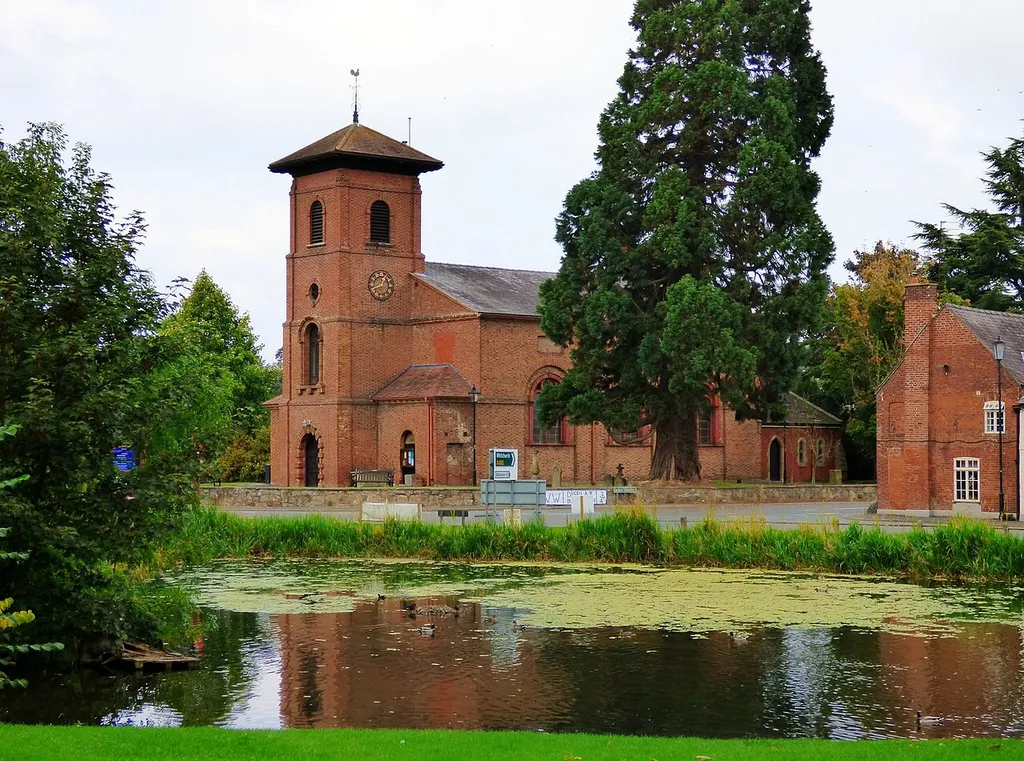 Photograph of St John the Baptist's Church, Whittington, Shropshire, England