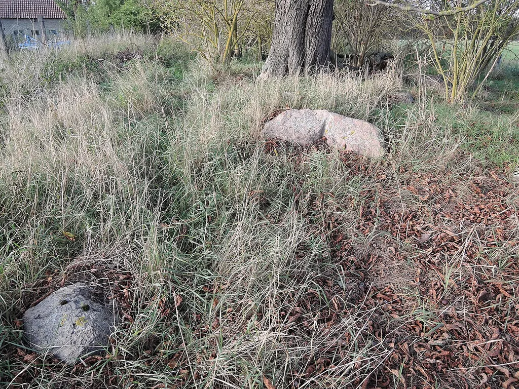 Remains of the megalithic tomb 123 in Hundisburg, Germany