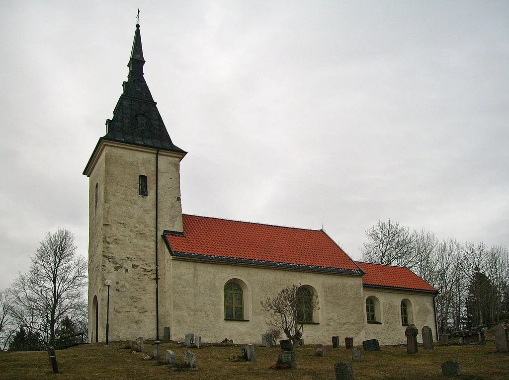 Kattnas Church in Gnesta, Sweden. March 2009.