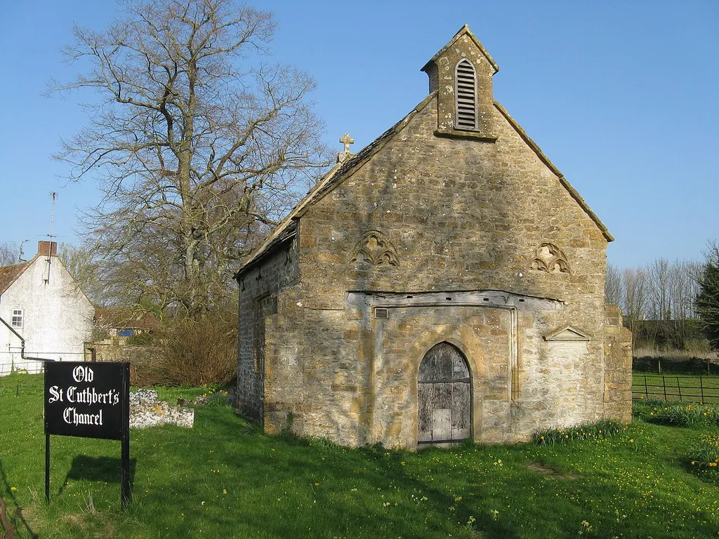 Chancel of the former parish church of St Cuthbert, Oborne, Dorset, seen from the west