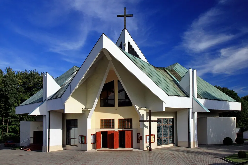 Exaltation of the Holy Cross parish church. Jastrzębie-Zdrój, Silesian Voivodeship, Poland.