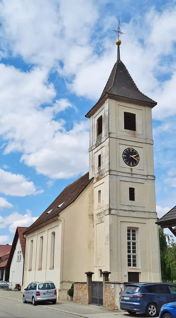 Evangelische Kirche in Buggingen-Seefelden.