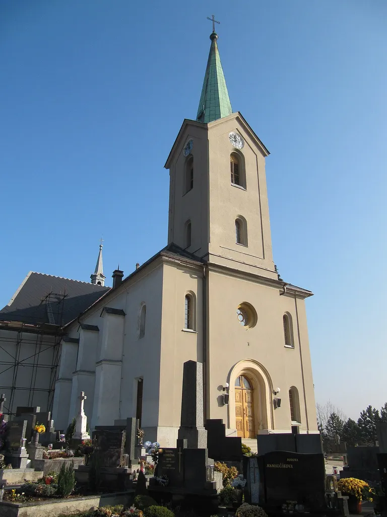 Slavičín in Zlín District, Czech Republic. Church of St. Adalbert.