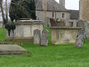 Group of 3 chest tombs, 2 to Arnatt family, in churchyard of st Mary's, circa 15 metres to east of north vestry