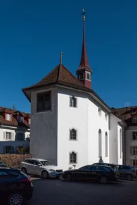 Senti hospital with church St. Jakob