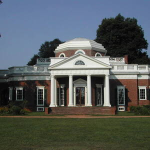Monticello and the University of Virginia in Charlottesville